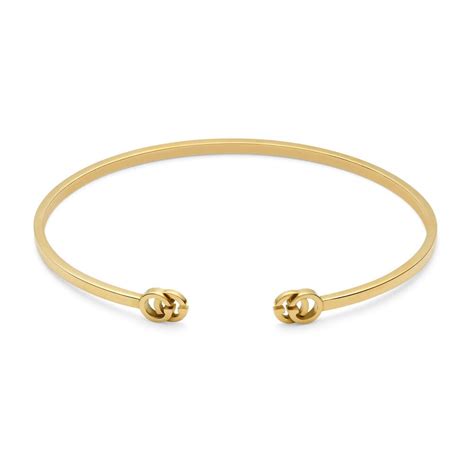 gucci yba481663001018|Gucci GG Running 18ct Gold Torq Bangle at Fraser Hart.